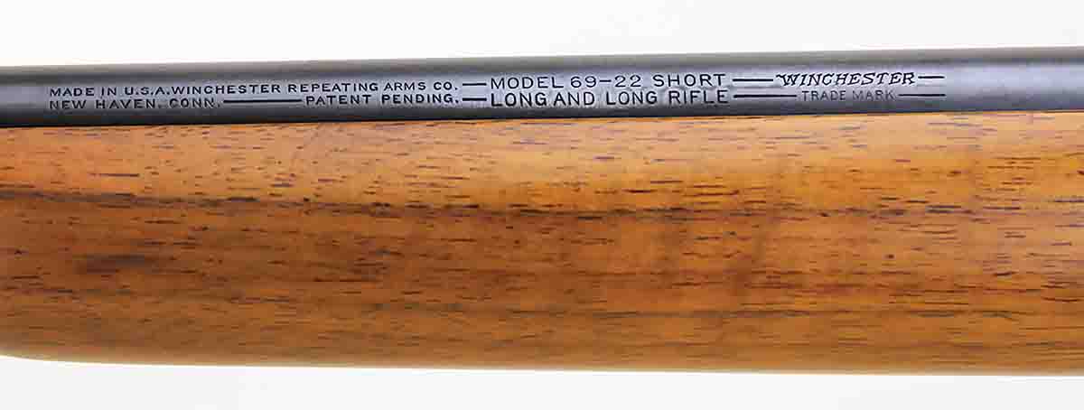 Introduced in 1935, Winchester made Model 69s for less than three years before switching to the Model 69A.